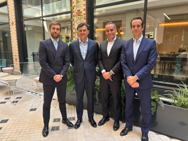 De izquierda a derecha: Alfonso Parejo Yanguas, Gonzalo Montes Amayo, Jordi Castiñeira y Juan José Legarda.