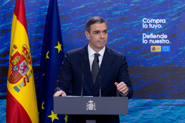 El presidente del Gobierno, Pedro Sánchez