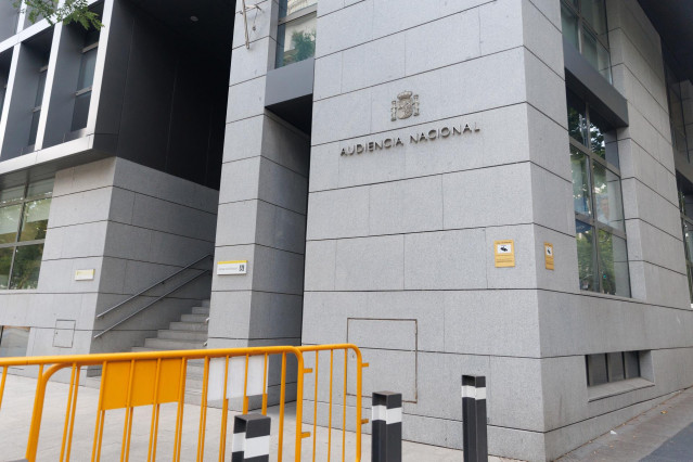 Archivo - Fachada de la Audiencia Nacional.