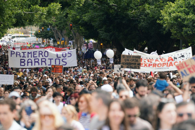 Movilización por el derecho a la vivienda.