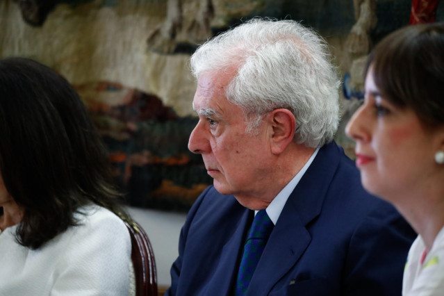 Archivo - El político y diplomático Javier Ruperez asiste a la presentación en Madrid del libro 'La OTAN en el diseño de la política exterior de los gobiernos de UCD. El papel de Javier Rupérez'.