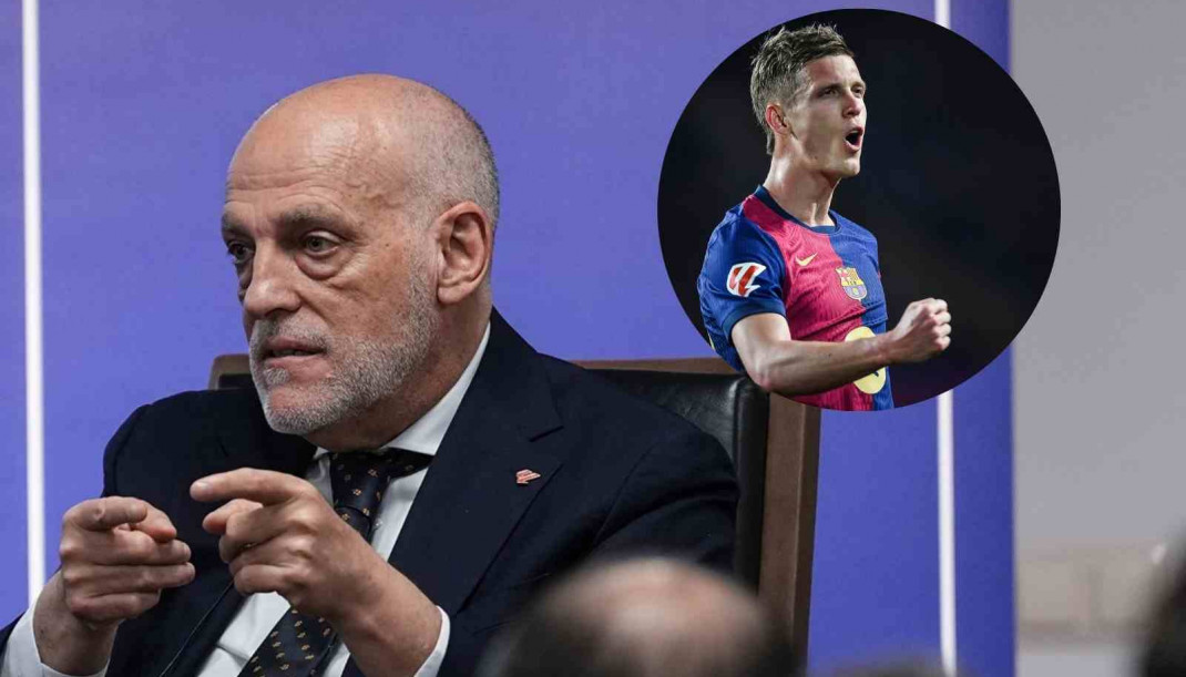 Javier Tebas y Dani Olmo