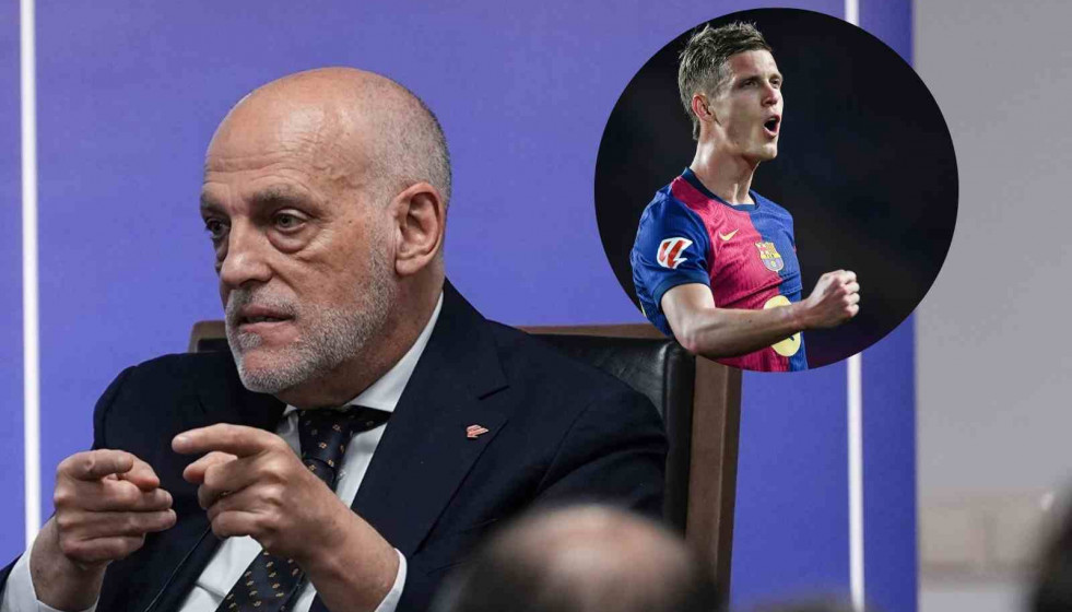 Javier Tebas y Dani Olmo