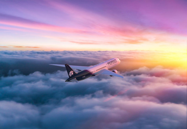 Avión de Aeroméxico.