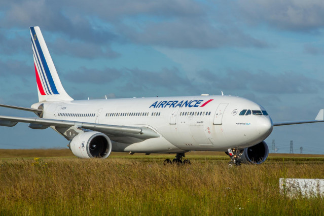 Archivo - Avión A330 de Air France