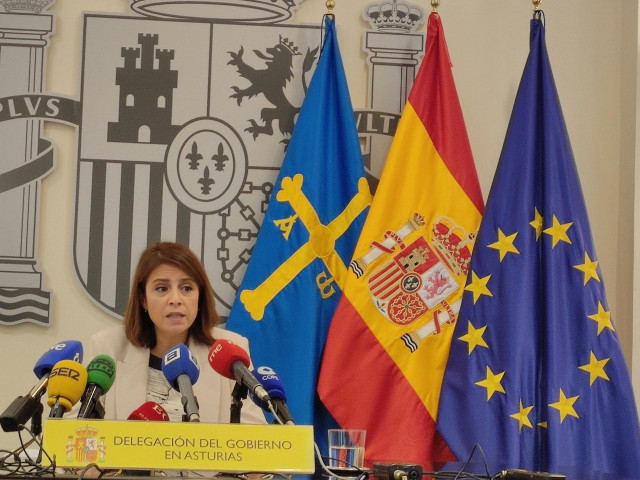 Archivo - La delegada del Gobierno en Asturias, Adriana Lastra