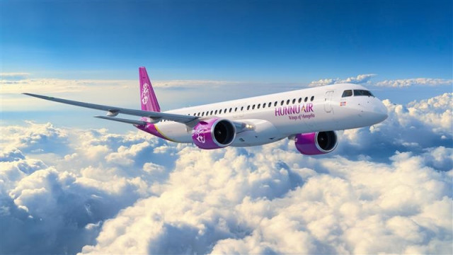 Embraer E195-E2 de Hunnu Air.