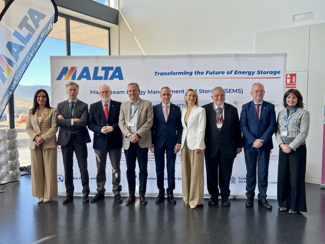 Presentación de la planta piloto de almacenamiento energético de Malta Inc en Puertollano.