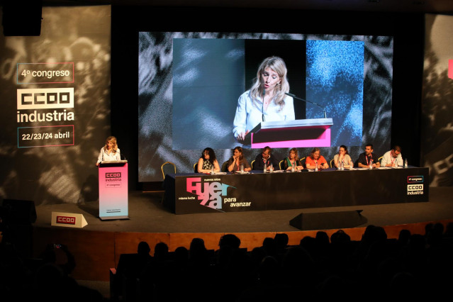 La ministra de Trabajo, Yolanda Díaz, en Toledo.