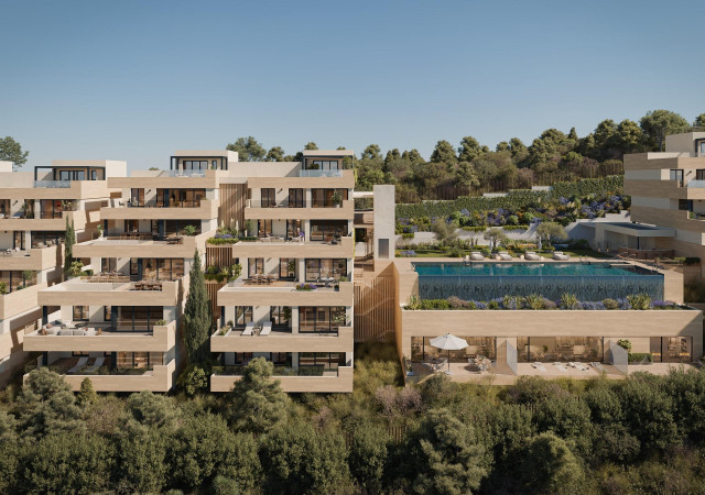 Imagen de la promoción Soleil de Grupo Insur, ubicada en Marbella (Málaga).