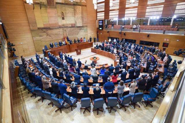 Archivo - El hemiciclo de la Asamblea de Madrid.