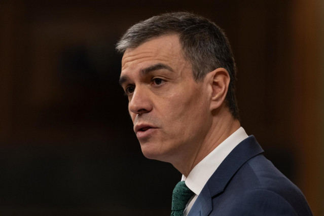 El presidente del Gobierno, Pedro Sánchez, a 26 de marzo de 2025, en Madrid (España).