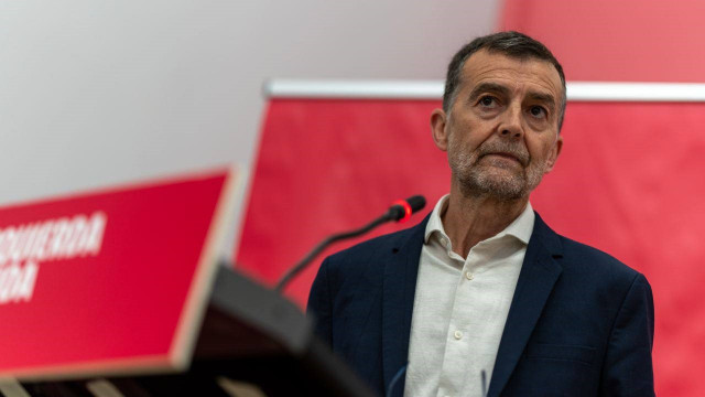 El coordinador federal de IU, Antonio Maíllo, interviene en la Coordinadora Federal de la formación que debate el documento base de política de alianzas electorales.
