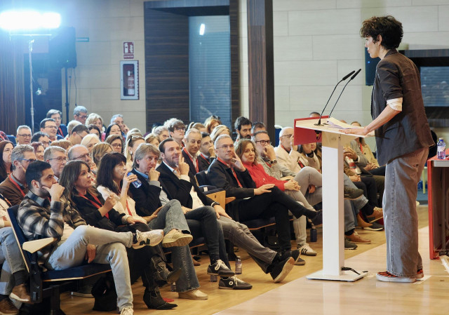 Elma Saiz Ministra De Inclusión, Seguridad Social Y Migraciones, En El 17º Congreso Provincial Del PSOE De Valladolid