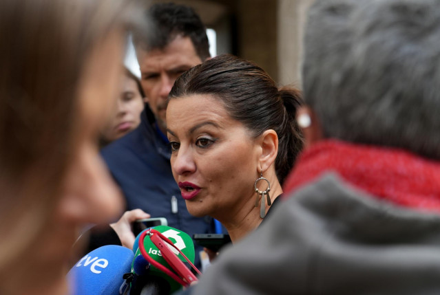 La ministra de Juventud e Infancia, Sira Rego, ofrece declaraciones a los medios en la Comunitat Valenciana, a 11 de abril de 2025, en Valencia, Comunitat Valenciana (España).
