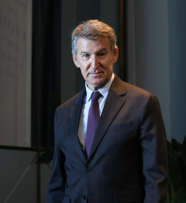 El presidente del Partido Popular, Alberto Núñez Feijóo
