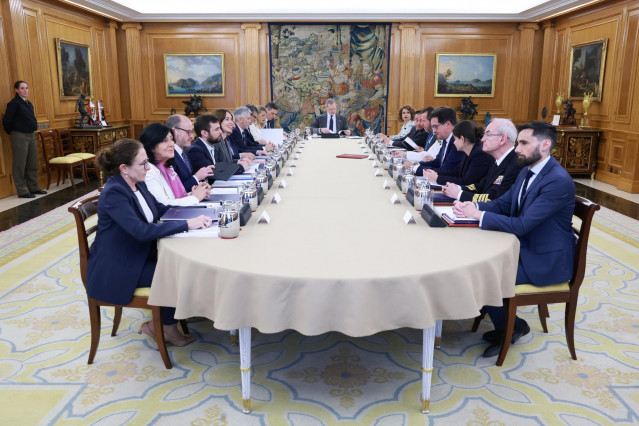 Reunión del Consejo de Seguridad Nacional, en el Palacio de La Zarzuela, a 24 de abril de 2025, en Madrid (España).