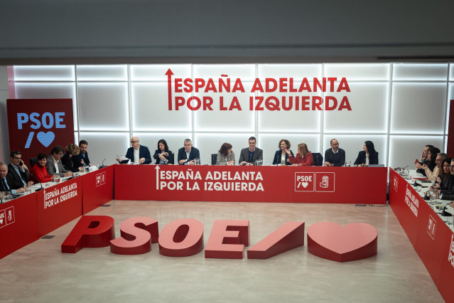 Archivo - Comisión Ejecutiva Federal del PSOE, en la sede del PSOE, a 10 de marzo de 2025, en Madrid (España).