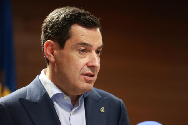 El presidente de la Junta de Andalucía, Juanma Moreno