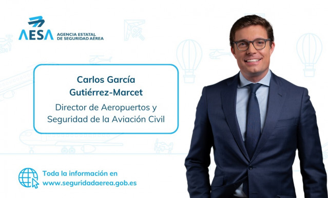 Carlos García, nuevo director de Aeropuertos y Seguridad de la Aviación Civil de AESA.