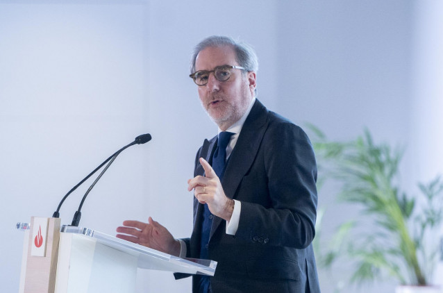 Archivo - El CEO, Héctor Grisi, durante la presentación del tercer trimestre 2024 por el Banco Santander, en la Ciudad Grupo Santander, a 29 de octubre de 2024, en Boadilla del Monte, Madrid (España).