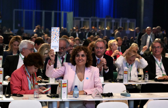 La jefa de la delegación española en el Grupo PPE, Dolors Montserrat, a 30 de abril de 2025, en Valencia, Comunidad Valenciana (España)