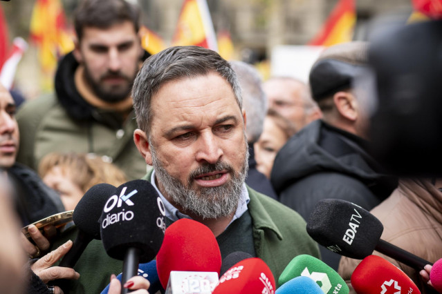 Archivo - El líder de Vox, Santiago Abascal.