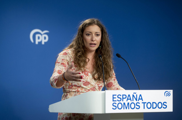 Archivo - La vicesecretaria de Sanidad y Educación del PP, Ester Muñoz.