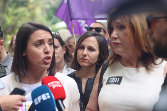 Archivo - La secretaria Política de Podemos y eurodiputada, Irene Montero,