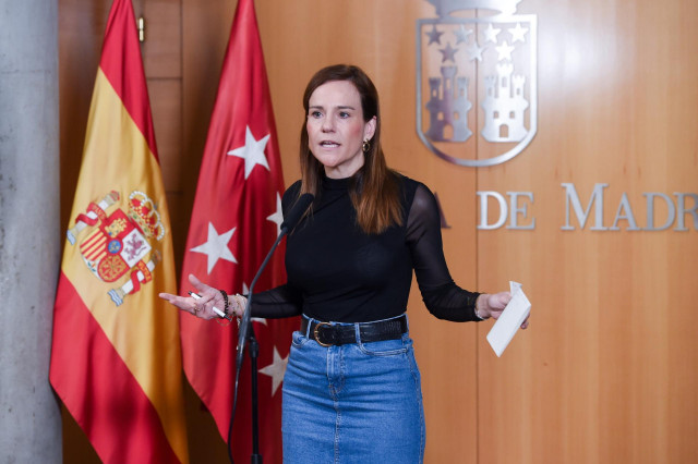Archivo - La portavoz de Vox en la Asamblea de Madrid, Isabel Pérez Moñino-Aranda, durante un pleno en la Asamblea de Madrid