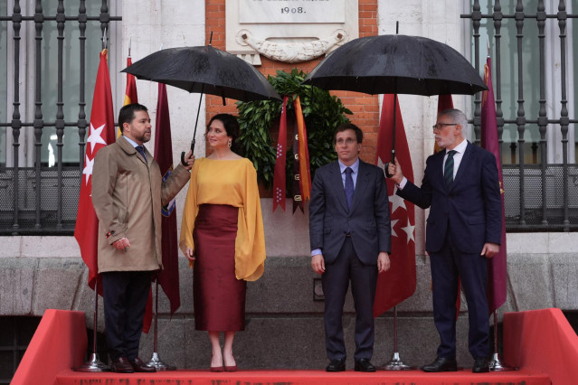 Acto institucional del 2 de Mayo en la Puerta del Sol, en Madrid a 2 de mayo de 2025
