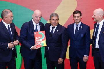 Archivo - España, Portugal y Marruecos presentan a la FIFA el dosier de la candidatura conjunta del Mundial 2030