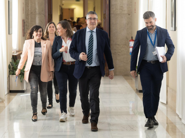 El portavoz del PSOE en el Congreso, Patxi López, a 8 de abril de 2025, en Madrid (España).