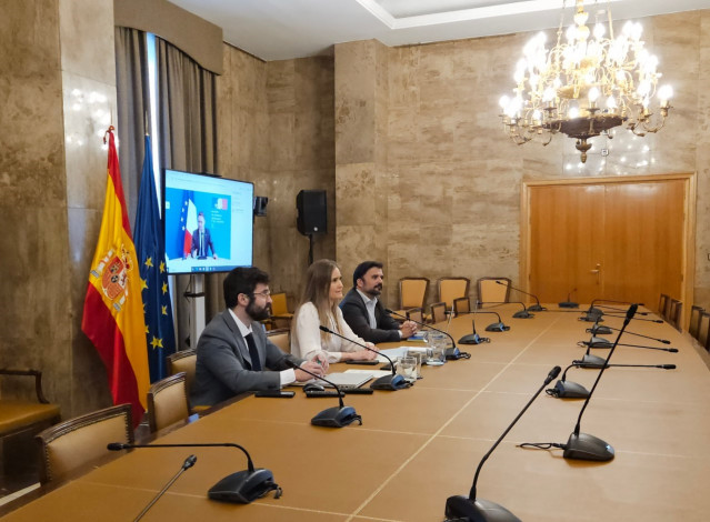 La vicepresidenta del Gobierno y ministra para la Transición Ecológica y el Reto Demográfico, Sara Aagesen, mantiene una reunión telemática con el ministro de Industria y Energía de Francia, Marc Ferracci.