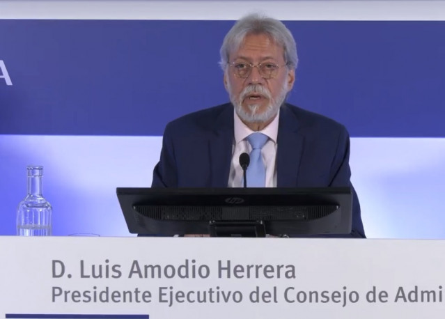 Archivo - El presidente de OHLA, Luis Amodio