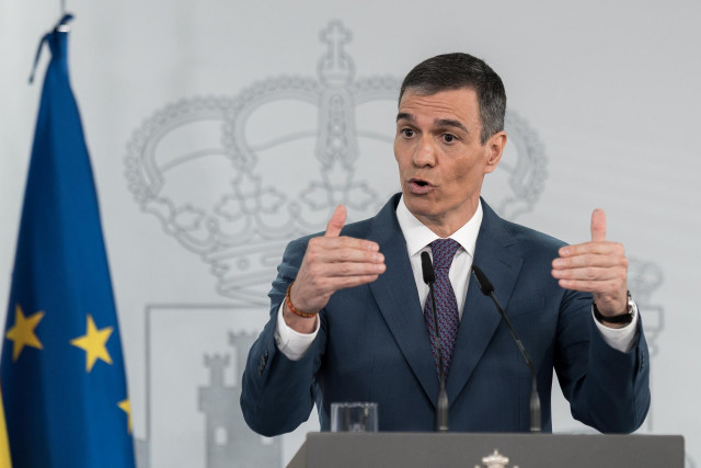 El presidente del Gobierno, Pedro Sánchez