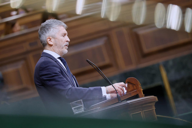 Archivo - El ministro de Interior, Fernando Grande-Marlaska, a 18 de diciembre de 2024, en Madrid (España).