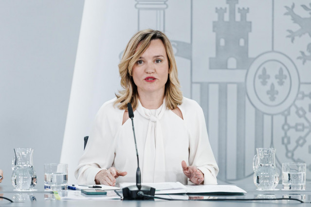 La ministra de Educación, FP y Deportes y portavoz del Gobierno, Pilar Alegría.