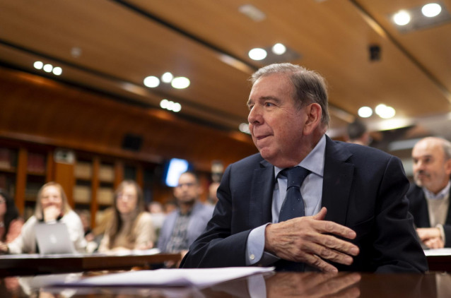 Archivo - El líder opositor venezolano, Edmundo González, durante el evento 'El Reto de la Liberación en Venezuela: DDHH, Justicia y Democracia',en Madrid