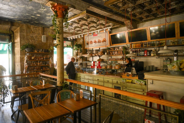 Una panadería de  Santander