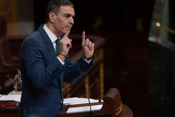 Archivo - El presidente del Gobierno, Pedro Sánchez, en una sesión plenaria