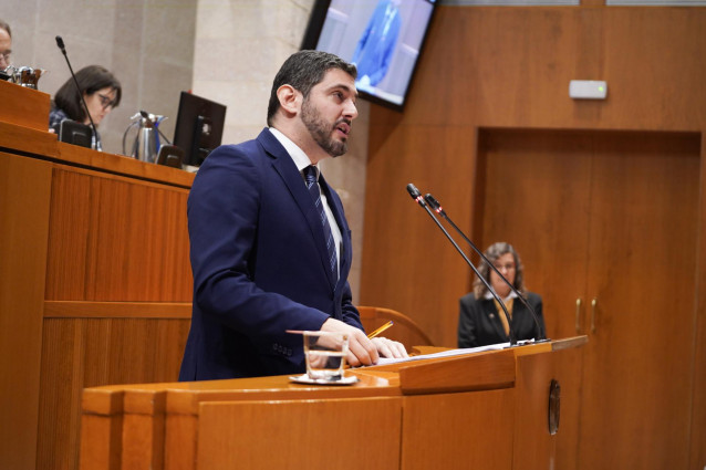Archivo - El portavoz de VOX en las Cortes de Aragón, Alejandro Nolasco.