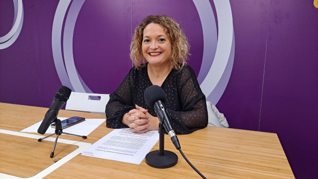 La coordinadora autonómica de Podemos Cantabria, Mercedes González