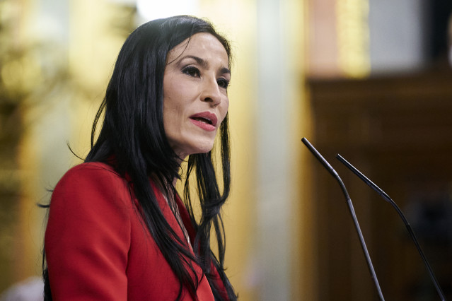 Archivo - La diputada de Vox, María Magdalena Nevado, interviene en una sesión plenaria en el Congreso de los Diputados, a 21 de diciembre de 2021, en Madrid (España).