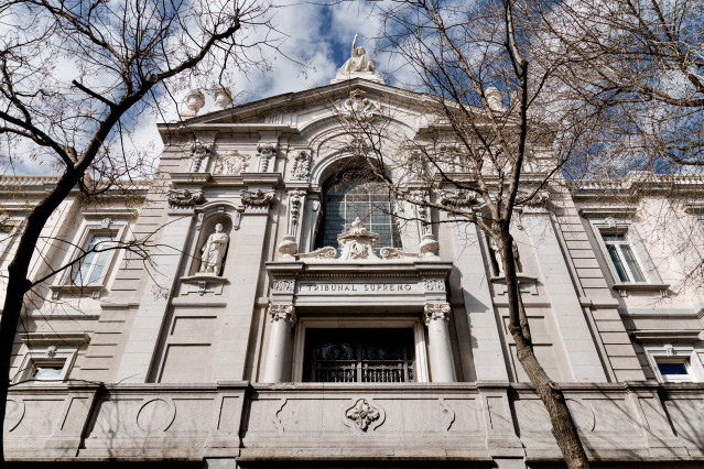 Archivo - Fachada del Tribunal Supremo.