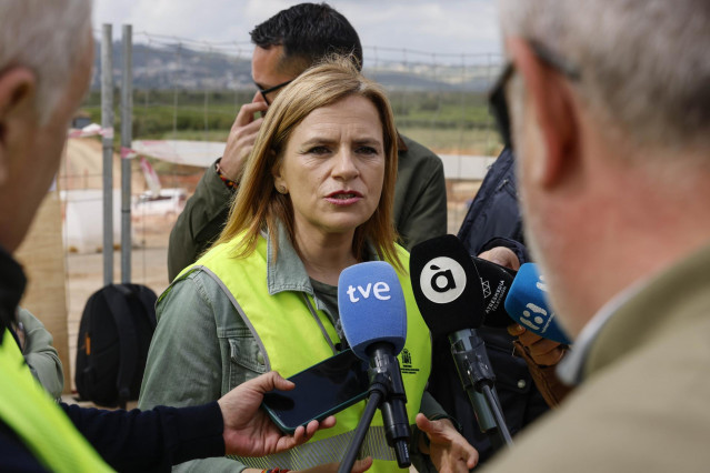 La delegada del Gobierno en la Comunitat Valenciana, Pilar Bernabé, ofrece declaraciones a los medios