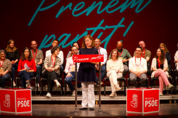 La secretaria general del PSIB-PSOE, Francina Armengol, en la clausura del 15 Congreso del PSOE Menorca