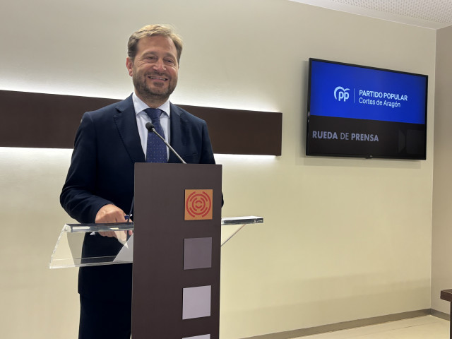 El portavoz del PP Aragón, Fernando Ledesma.
