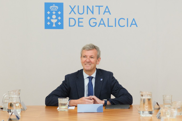 El presidente de la Xunta, Alfonso Rueda, preside el Consello en Lugo.