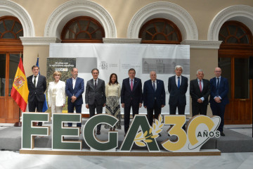El ministro de Agricultura, Luis Planas, en la celebración de los 30 años del FEGA